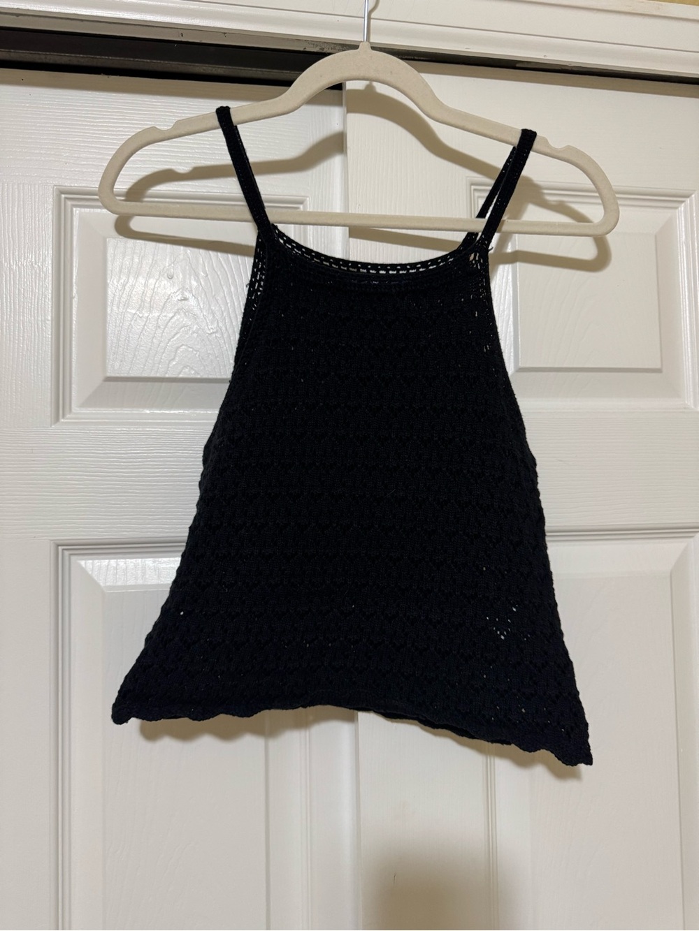 French ConnectionBlack Cropped Knit Tank Top - Women